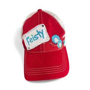 Dr Suess Hat Universal Studios Thing Seuss Adult/Kids Adjustable Fiesty